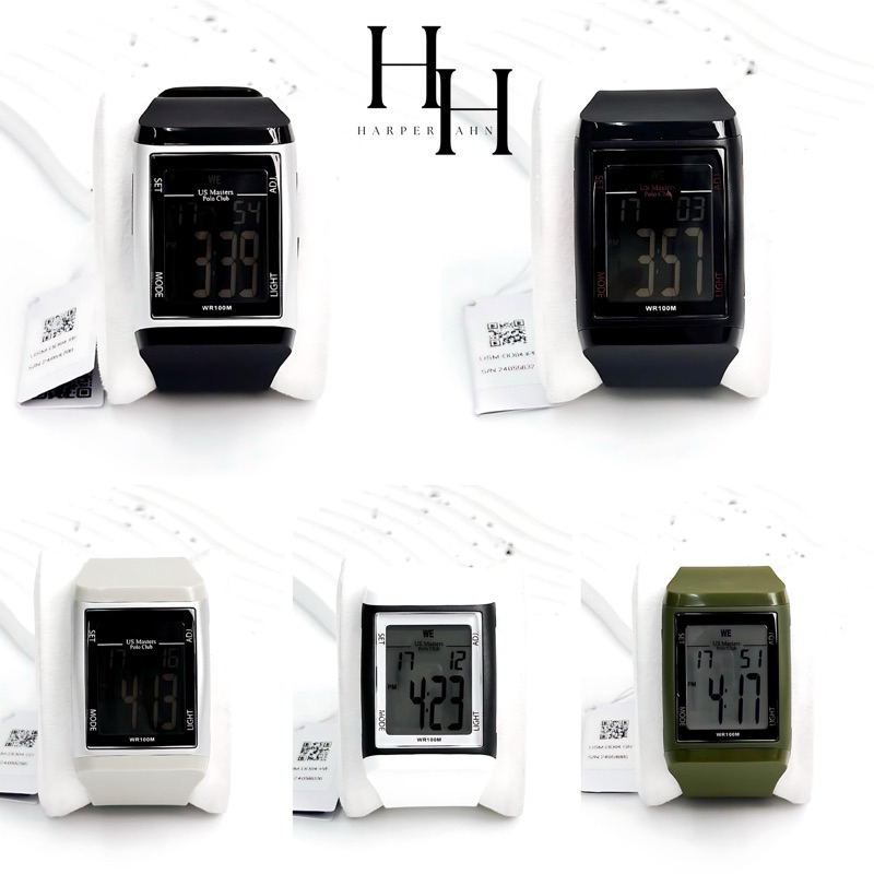 [แท้ศูนย์ไทย-ผ่อน0%]US MASTER POLO CLUB USM-DD04 DIGI PU 43MM ประกันศูนย์ไทย 1 ปี กันน้ำ 10ATM