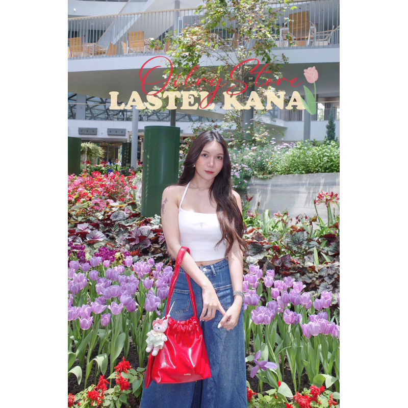 (มือ1) กระเป๋า สะพายข้าง 𝑳𝒂𝒔𝒕𝒆𝒍 𝑲𝒂𝒏𝒂 𝑹𝒆𝒅 𝑪𝒐𝒍𝒐𝒓🍎🎒 สีแดงสด จากร้าน oilry store