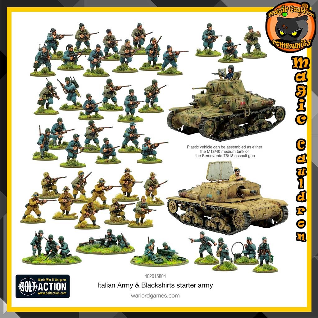 Italian Army & Blackshirts starter army Bolt Action