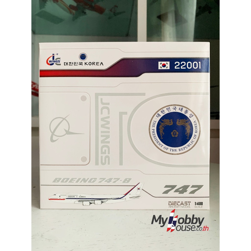 Republic Of Korea Air Force (Government Of South Korea) B747-8i (22001) JC Wings 1:400  🎉 สินค้าใหม่