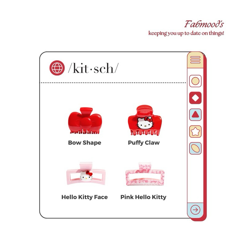 KITSCH X HELLO KITTY (กิ๊บหนีบผม)