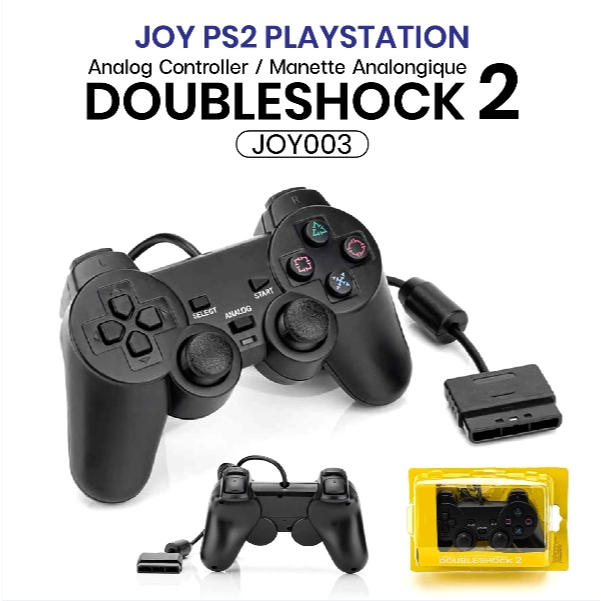 JOY003 จอย​ PS2 จ​อย​playstation​2 สินค้า​คุณภาพ(1:1) จอยเกมPS2 Playstation 2 สินค้า​คุณภาพ จอยเกมส์PS2 playstation2