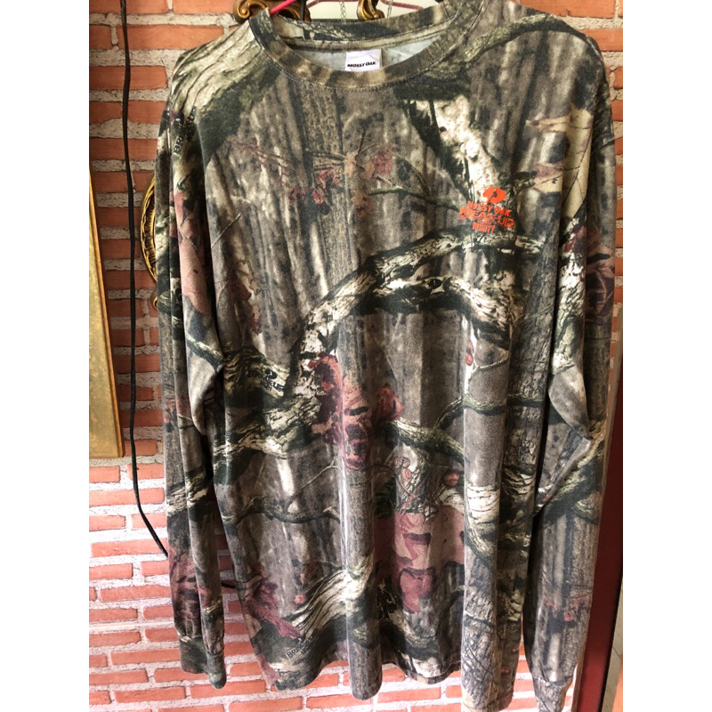 เสื้อยืดแขนยาวลายพราง ธรรมชาติ Mossy Oak size L