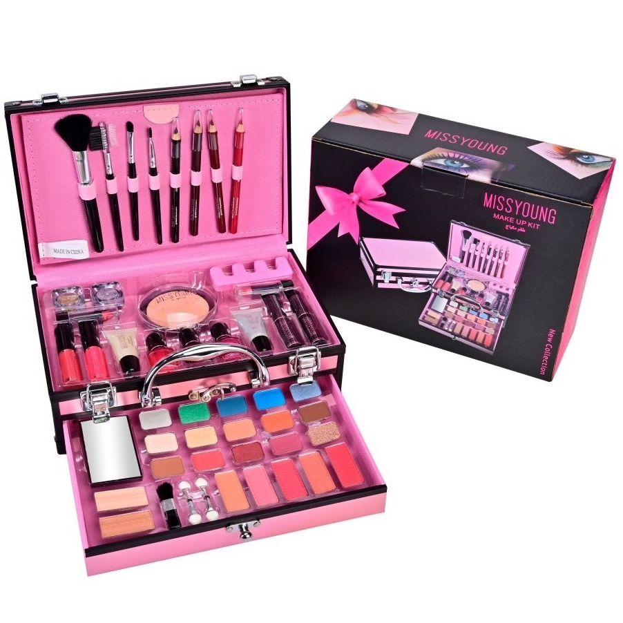 #09 เซ็ทเครื่องสำอางมืออาชีพ (Set 1)  มาพร้อมกล่องใส่พรีเมี่ยม งานดี กล่องแข็งแรงทนทาน เซ็ทแต่งหน้า