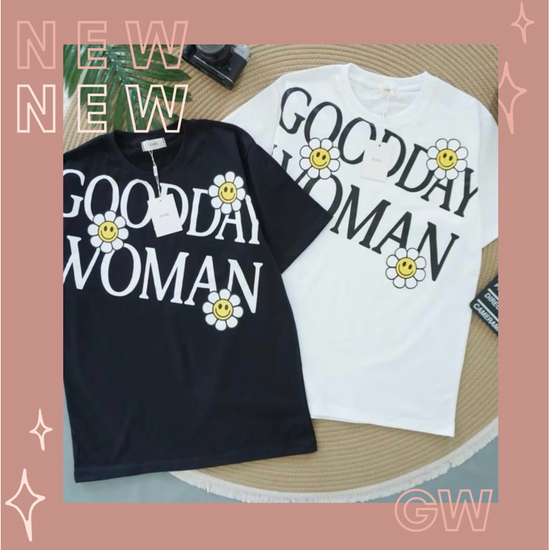 เสื้อยืด Gentle woman ลายดอกไม้