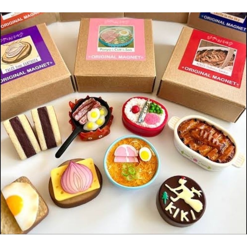 🍳🍜 ของแท้ พร้อมส่ง 🥞🍱 โมเดลอาหารจำลองจาก สตูดิโอจิบลิ | Studio Ghibli Food magnet : Limited Ghibli T