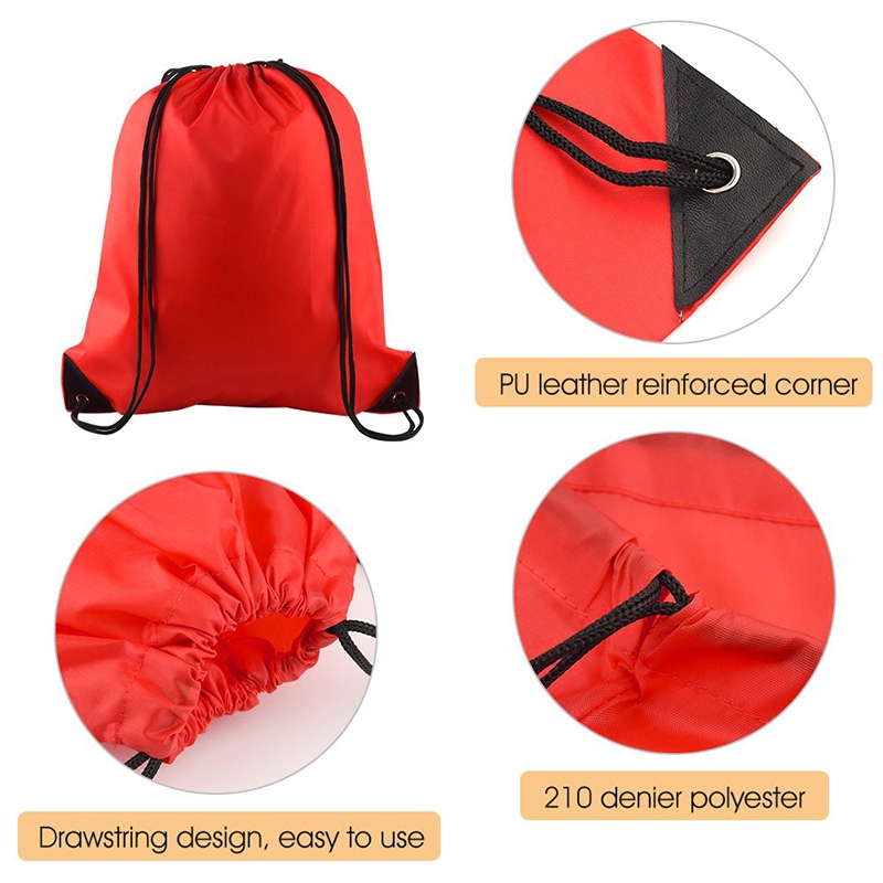 กระเป๋าหูรูด กระเป๋ากีฬา ถุงใส่บอล กันน้ำ กระเป๋าสะพายหลัง ถุงผ้า Drawstring Backpack