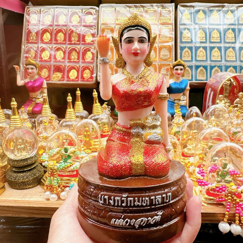 นางกวักมหาโชคลาภ กวักเงิน กวักทอง ใส่ถ่านมือกวักได้ขนาดใหญ่7นิ้วตั้งหน้าร้านค้ากวักเรียกกโชคลาภ