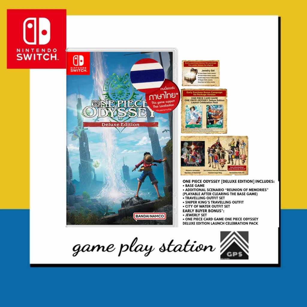 nintendo switch one piece odyssey deluxe edition ( english ) ซับไทย