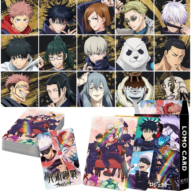 โฟโต้การ์ด jujutsu kaisen ชุด30ใบ ขนาดเล็ก ของขวัญสำหรับเด็ก ลายการ์ตูนอนิเมะ - รูปที่ 7