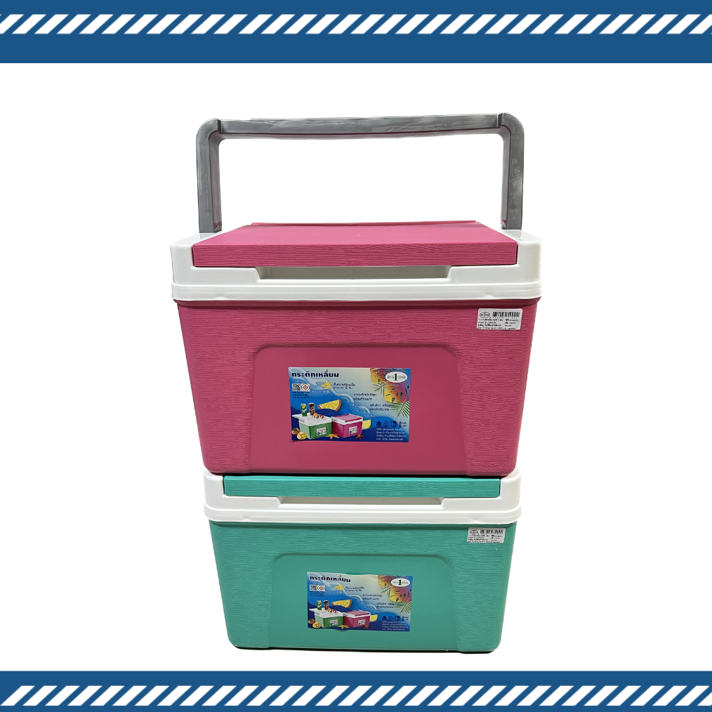 กระติกสี่เหลี่ยม กระติกน้ำแข็ง กระติกเหลี่ยม เก็บความเย็น 8 ชม. กล่องเก็บความเย็น มี 2 ขนาด 6 ลิตร และ10 ลิตร - รูปที่ 5