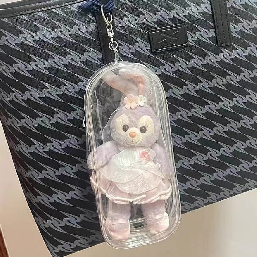 กระเป๋าใส่ลาบูบู้ ห้อยกระเป๋า พวงกุญแจ PVC แบบใส หนา กันฝุ่น แฟชั่น พวงกุญแจ Onesuper
