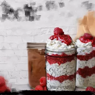 ✆❦Ball Mason Jar อเมริกัน Mason jar แก้วโปร่งใสสกัดเย็นขนาดแบบพกพาข้ามคืนข้าวโอ๊ตมิลค์เชคถ้วย