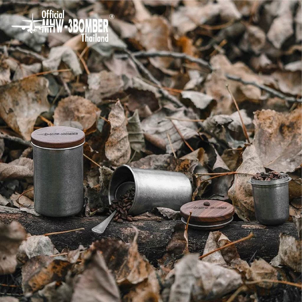 MHW-3BOMBER Stainless Steel Sealed Canister กระปุกเก็บเมล็ดกาแฟ ขนาด 500 ml