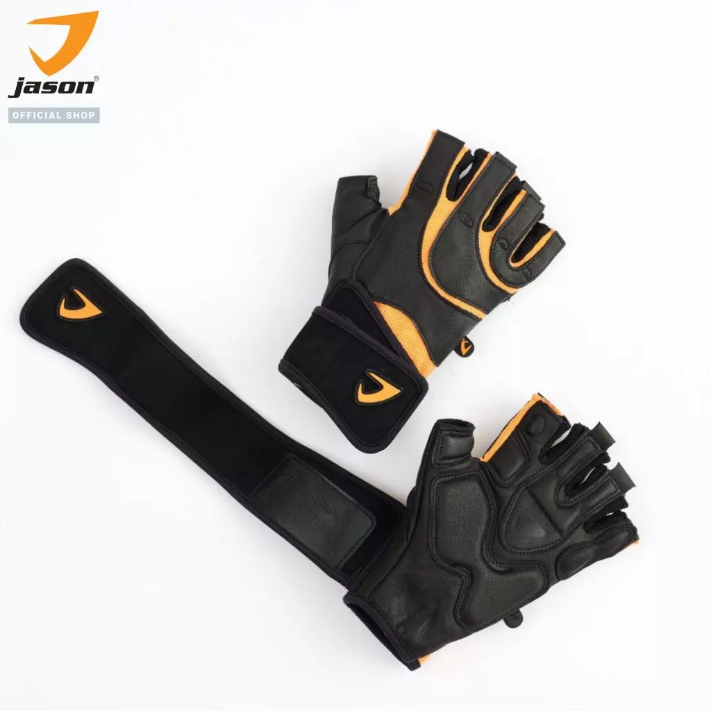 [NEW] JASON X-Fuel II - เจสัน ถุงมือยกน้ำหนัก หนังแท้ SBR หนา 5มม. (10JS00216) thumbnail 10