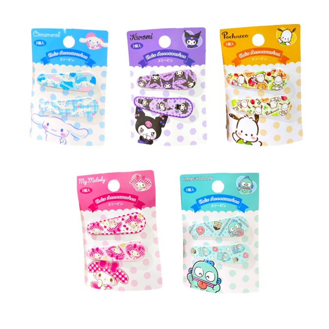 Sanrio Hairclip กิ๊บหนีบผม  SANRIO สำหรับตกแต่งผม สามารถติดผมได้หลายแบบ ติดแบบไหนก้น่ารักสุดๆ สินค้าพร้อมส่งจากไทย