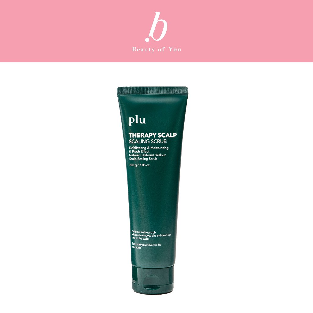 PLU THERAPY SCALP SCALING SCRUB 200G. (สครับทำความสะอาดหนังศีรษะ ช่วยลดความมัน แนะนำสำหรับคนที่หนังศีรษะมัน)
