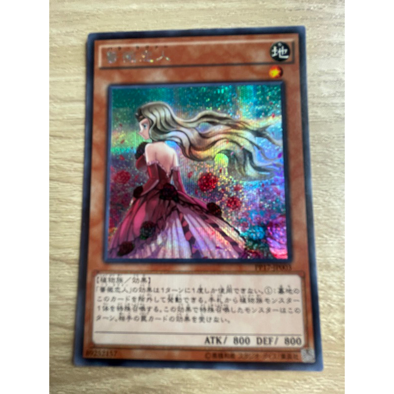 Rose Lover โรส เลิฟเว่อร์ ระดับ Secret Rare (SCR) รหัส PP17-JP003 สภาพนางฟ้า