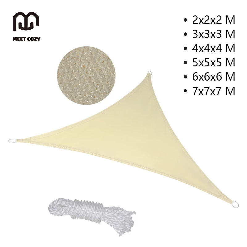 MEET COZY ผ้าบังแดด HDPE/160GSM ผ้าใบกลางแจ้ง กันยูวี ผ้าใบบังแดด# 1 FB-K