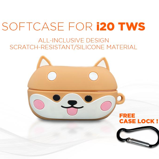 KINYO I20 shiba case เคสหูฟังบลูทูธ เคสหูฟังไร้สาย น่ารักๆ สดใส