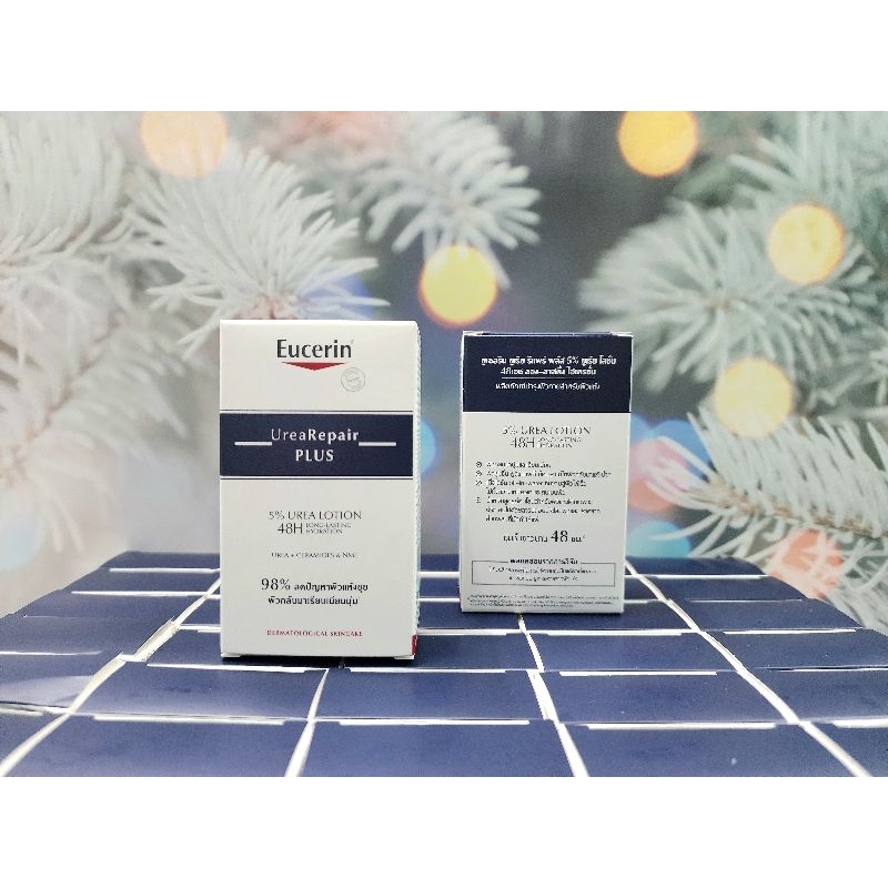 Eucerin UREA REPAIR PLUS 5% UREA LOTION 48H LONG-LASTING HYDRATION 20ml. ฉลากไทย