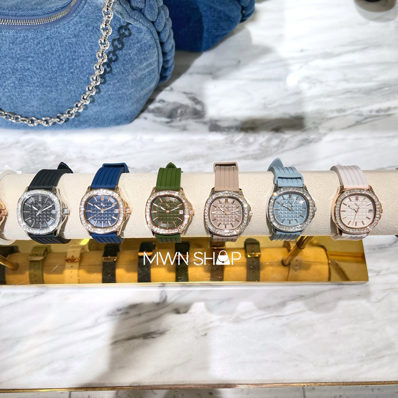 Lyn นาฬิกา nicole sale มีโค้ดลด30% นาฬิกา พร้อมกล่อง ถุงกระดาษ  ของแท้จากชอป