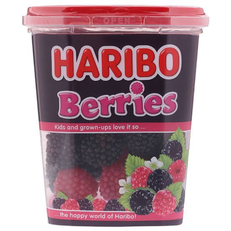 แบบกระปุก Haribo berries 150g.🇩🇪 ฮาริโบเยลลี่ เบอรี่ พร้อมส่ง fl