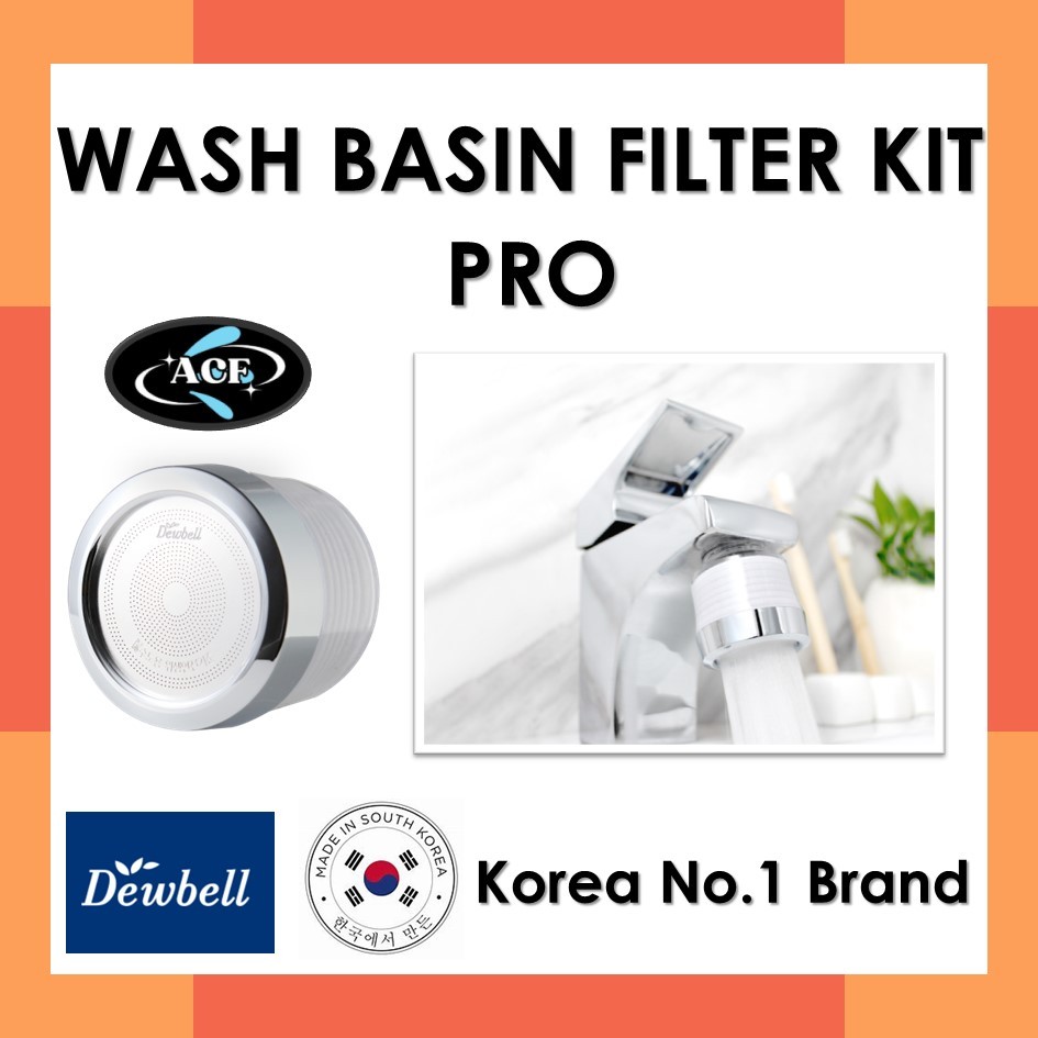 DEWBELL-Washbasin Filter Kit ชุดกรองน้ำอ่างล้างหน้า PRO เครื่องกรองน้ำประปา ชุดกรองน้ำอ่างล้างหน้า Made in Korea