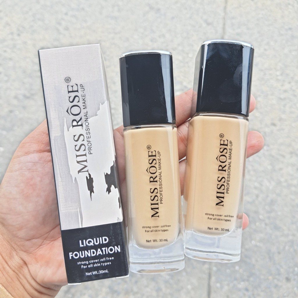 Miss rose ลิคควิด ฟาวเดชั่น เนื้อเนียน เกลี่ยง่ายไม่เป็นคราบ 30ml. NO.7601-016