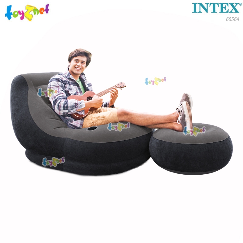 Intex โซฟาเป่าลม เก้าอี้เป่าลม พร้อมที่วางเท้า อัลทร้าเล้าจน์ รุ่น 68564