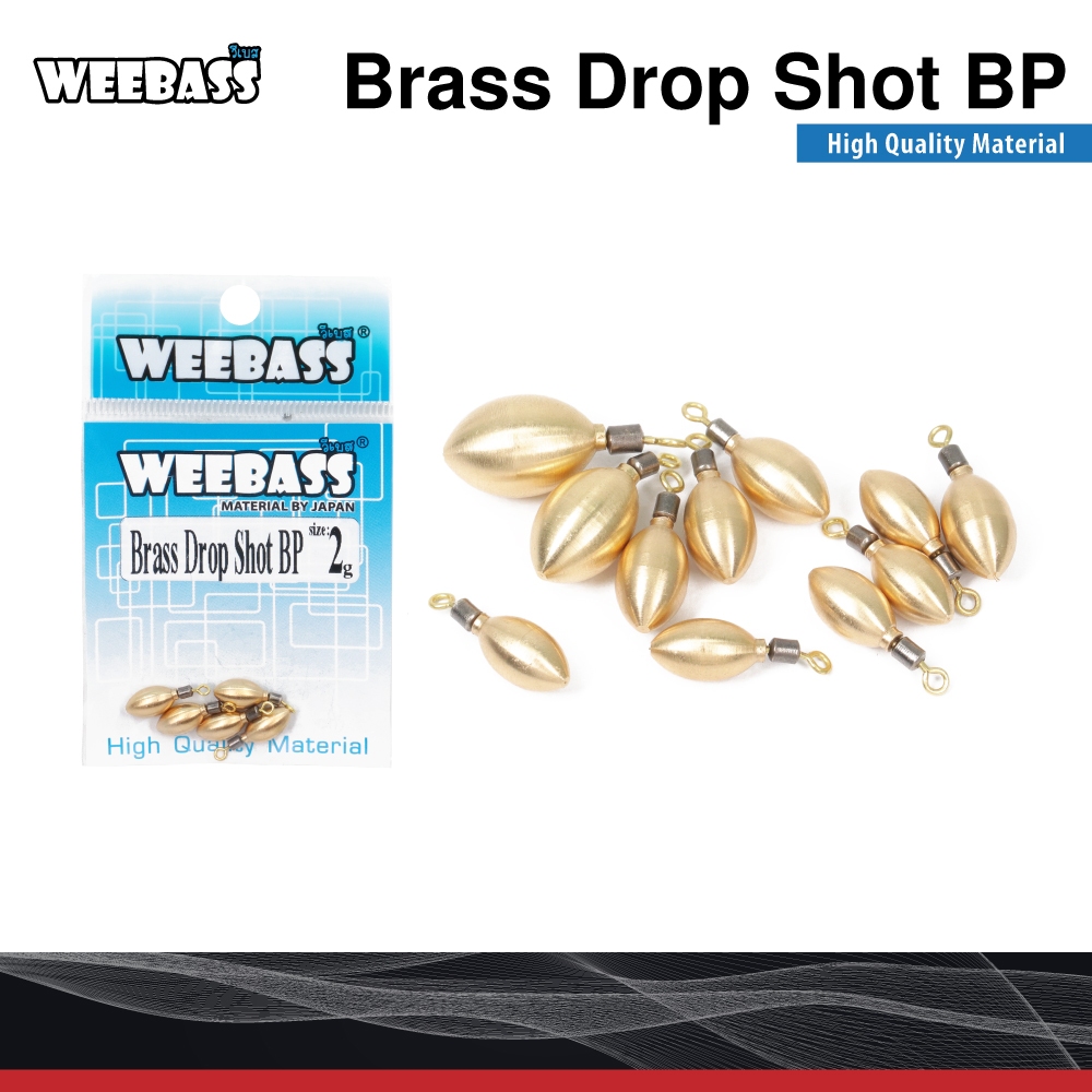 ตะกั่วทองเหลือง WEEBASS Brass Drop Shot BP ตะกั่ว ตะกั่วดรอปช็อต