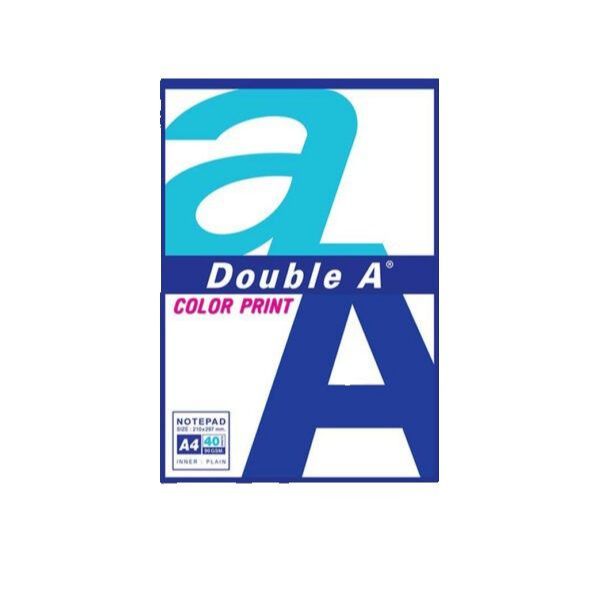 Double A สมุดรายงาน A4 90 แกรม 40 แผ่น ไม่มีเส้น 8858741726831