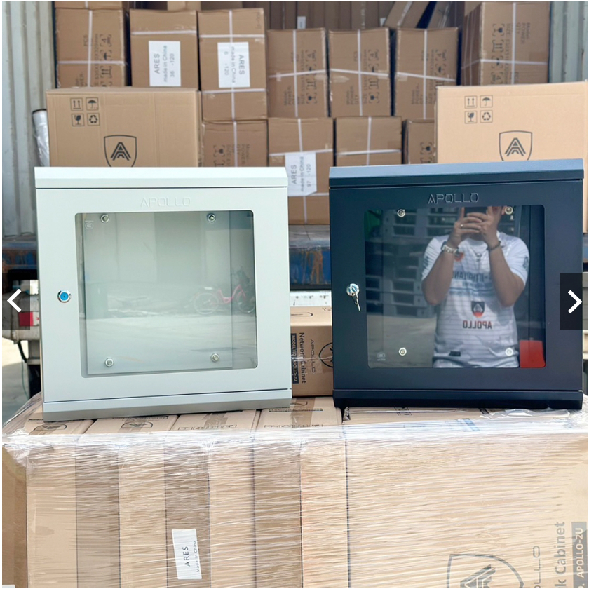 Apollo Network Cabinet ตู้ Rack 2U รุ่นACR2U(S) Wall Rack ขนาด 50x15x50cm. (ลึก15cm.) ตู้แร็ค SERVER สำหรับกล้องวงจรปิด