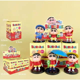 สินค้าพร้อมส่ง 6 ชิ้น/เซ็ตกล่อง Crayon Shin-chan PVC โมเดล ของเล่นตกแต่งเดสก์ท็อป ของสะสม ของเล่นใหม่ ของขวัญ