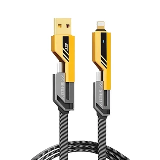 สายชาร์จเร็ว 4IN1 QC3.0 Fast charging ชาร์จเร็ว 4 ช่อง รองรับการชาร์จเร็วสูงสุด65Wสำหรับ Android/ios