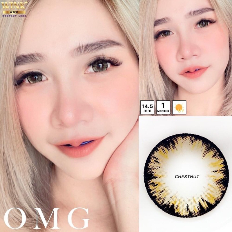 คอนแทคเลนส์ Wink 😍OMG😍 (Big)