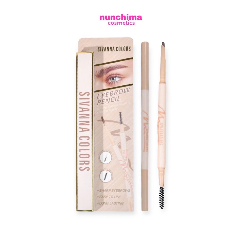 HF505 Sivanna Colors Outline Natural Machete Eyebrow Pencil ชีเวนน่า คัลเลอร์ส เอาท์ไลน์ เนเชอรัล มา