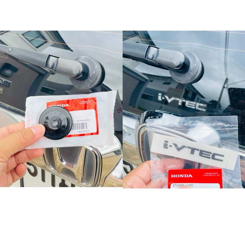 (แท้ศูนย์ 💯% )Crv-g1 G3, G4, Civic FK ฝาครอบ แกนมอเตอร์ ปัดน้ำฝนหลัง, สติกเกอร์i-vtec ,  Crv G3 G4, 