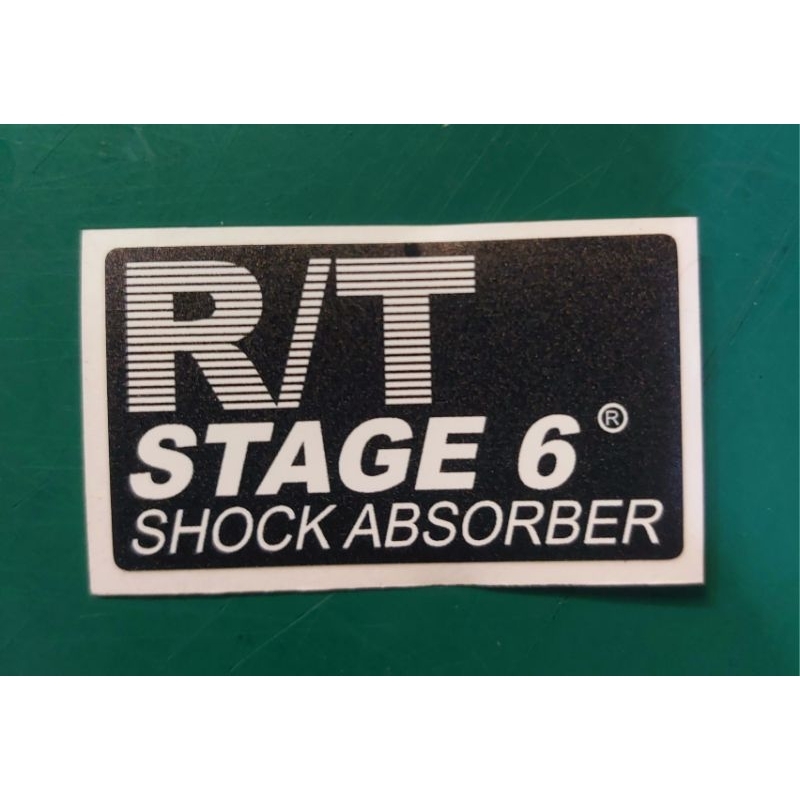 sticker R/T STAGE 6 พิมพ์แบบผิวด้าน UV