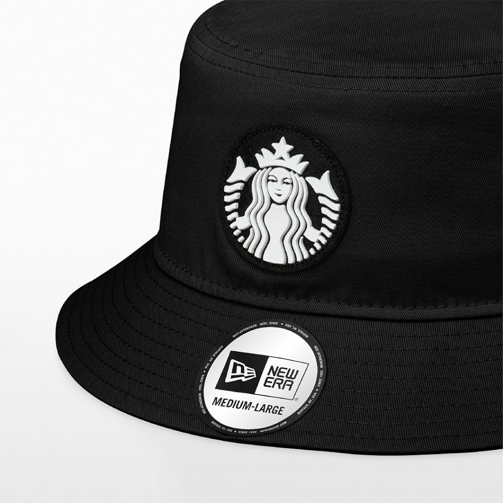 Starbucks New Era Black Bucket Hat หมวกสตาร์บัคส์ A11154417