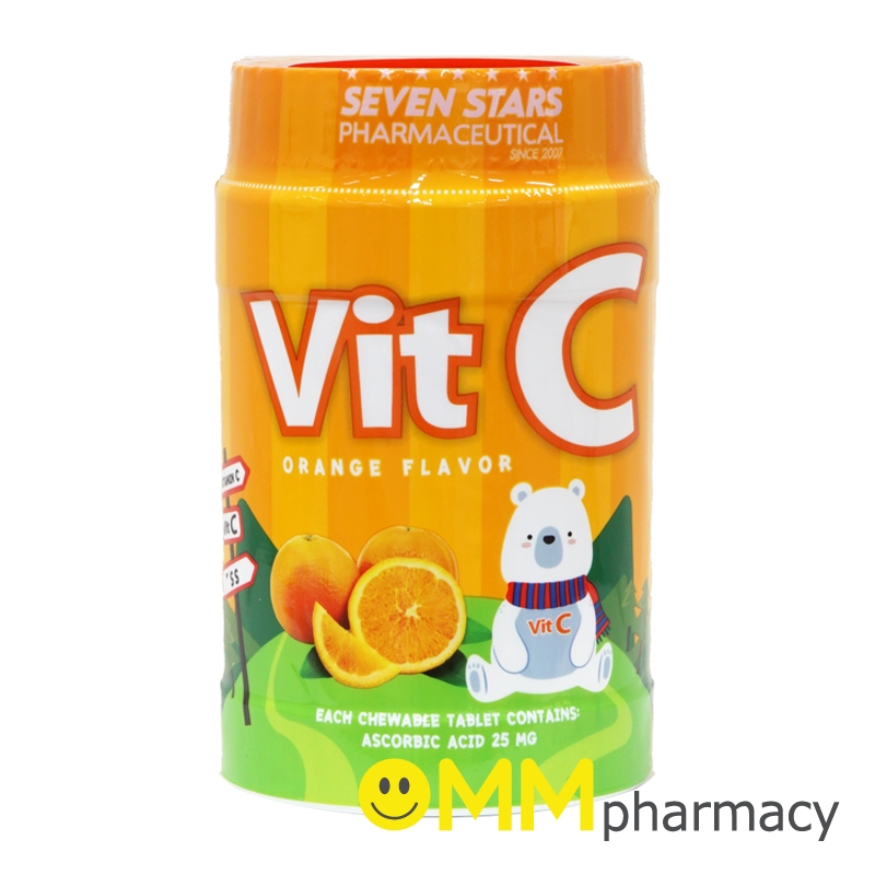 VIT C 25MG.1,000'S.(กลิ่นส้ม)