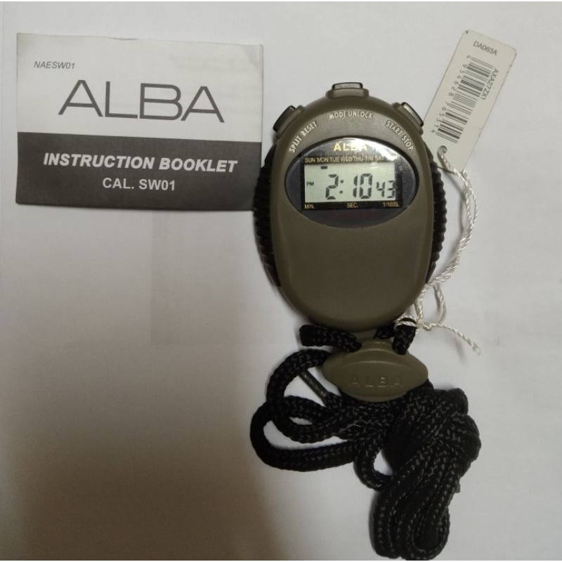 ของแท้ นาฬิกาจับเวลา Stopwatch ยี่ห้อ ALBA  รุ่น SW01