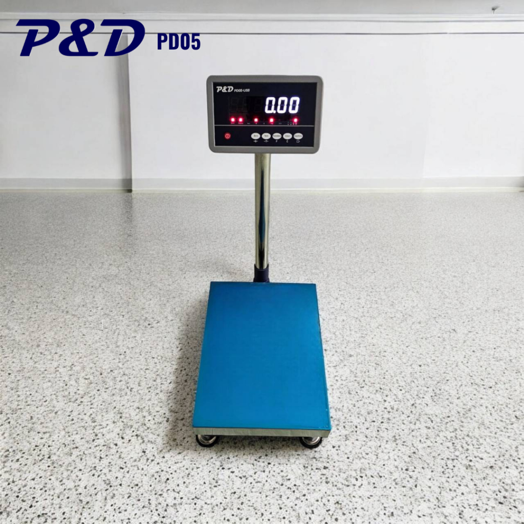 เครื่องชั่งดิจิตอล ยี่ห้อ P&D รุ่น PD05,  30kg., 60kg., 100kg., 150kg. ขนาดแท่นชั่ง 30x40 ซม.