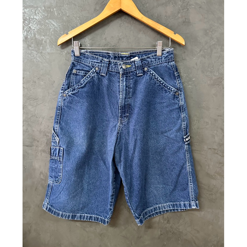 มือสอง กางเกงยีนส์ทรง Cargo ขาสั้น Joe Boxer เอว 27 สะโพก 39-40นิ้ว