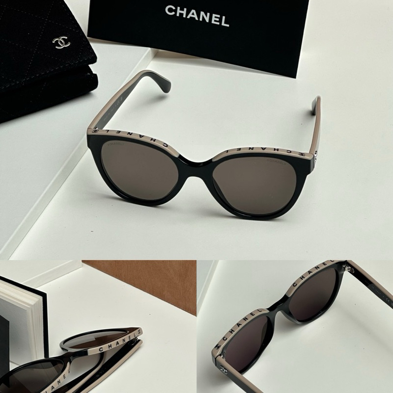 พร้อมส่ง New Chanel sunglasses 5414  กล่อง ซองแว่น บุค ผ้าเช็ด