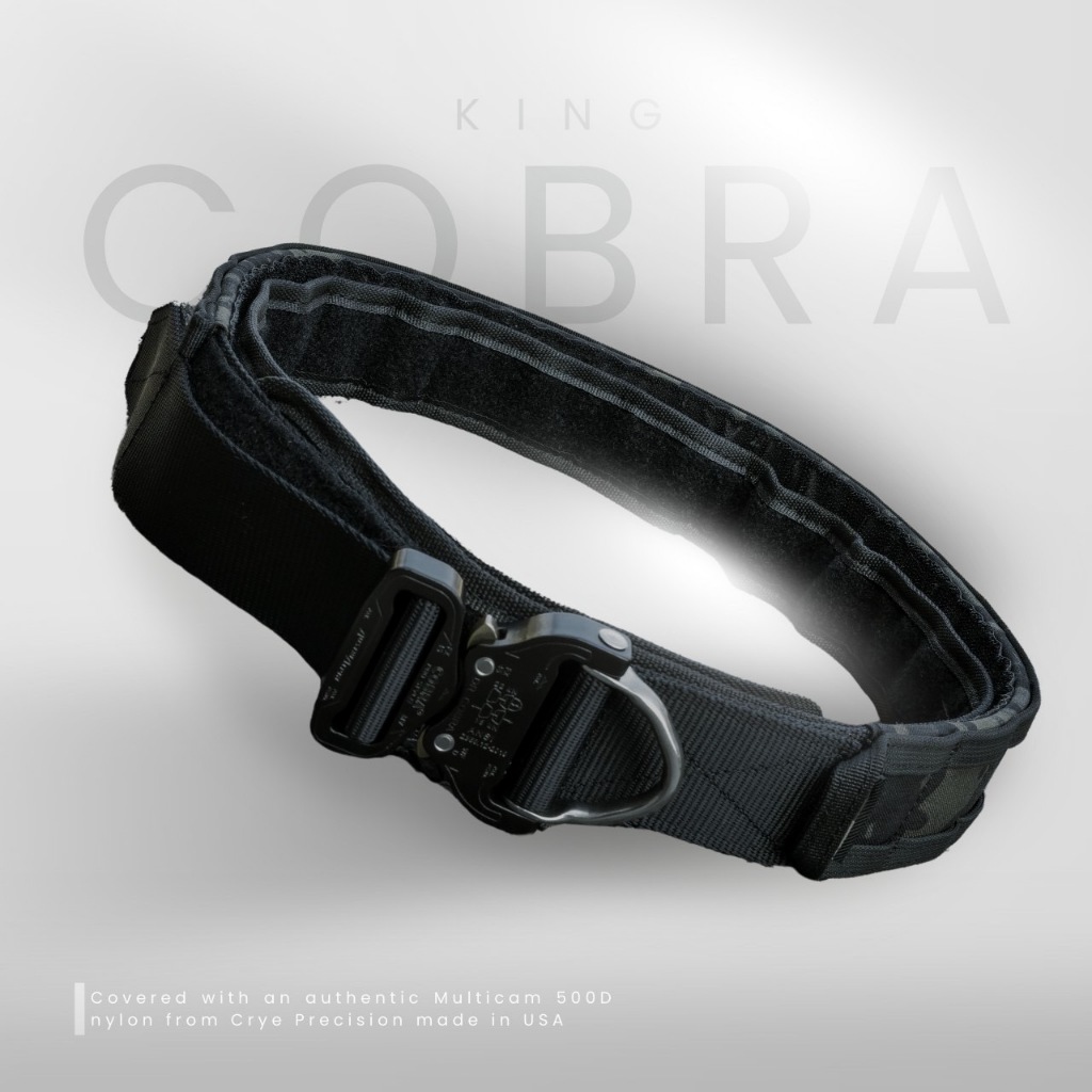 The King Cobra Belt เข็มขัดยุทธวิธีรุ่นอัพเกรดจาก TEAM TANGO หัวเข็มขัด COBRA แท้จาก AUSTRI-ALPIN ประเทศกออสเตรีย