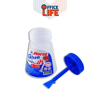 HORSE (ตราม้า) กาวน้ำมีพาย กาวน้ำ รุ่น H-150 มีพาย ขนาด 150 cc ( 1 ขวด )