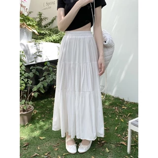 Beryl 🌻 กระโปรงครึ่งตัว🎀กระโปรงใหญ่สไตล์ฝรั่งเศสหวานกระโปรงเค้กบาง