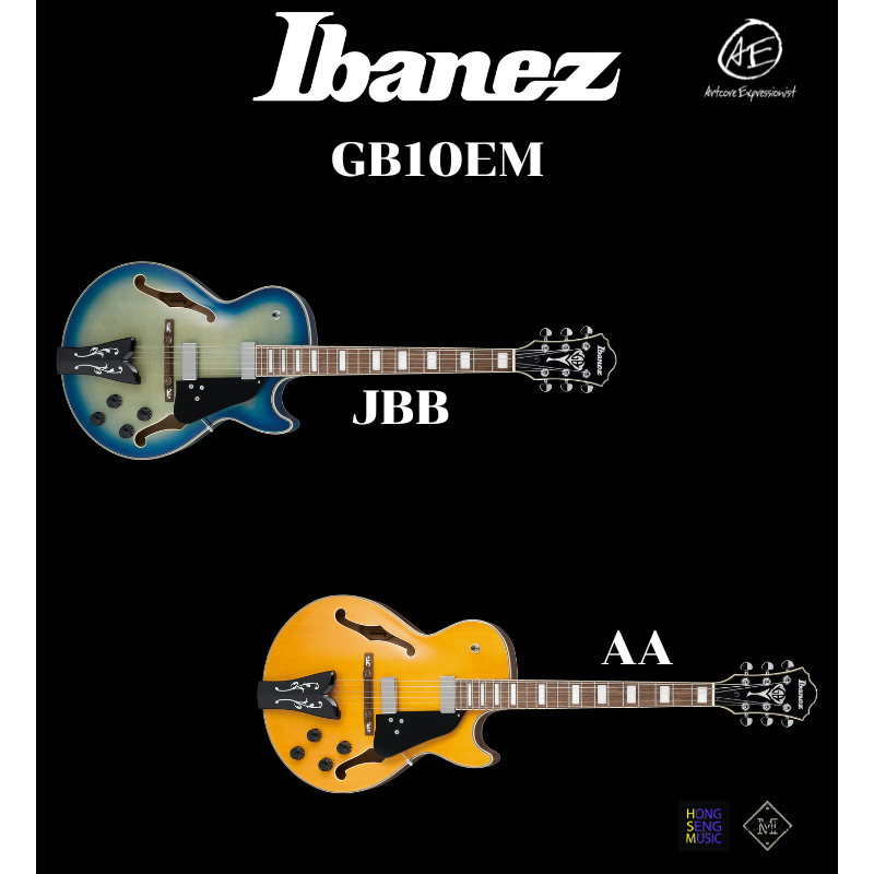 กีตาร์ไฟฟ้า Hollow Body Ibanez GB10EM (Signature George Benson)
