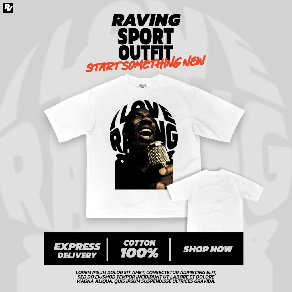เสื้อยืด Oversize (Graphic Singer Man)